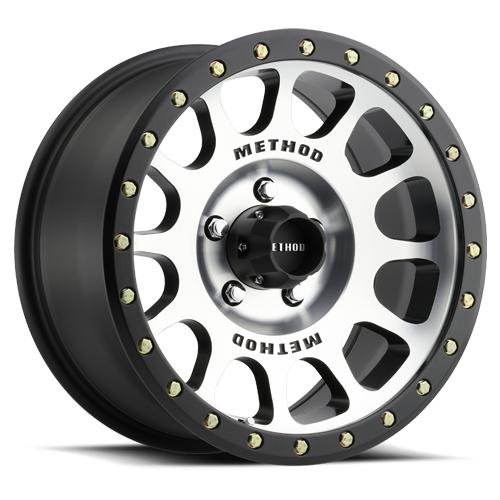 Aluminum Wheels 16x8 NV MR305 Bolt Pattern 5 On 114.3 Offset 0 Lip Size 1.57 Black BM Machined Face-Black Street Loc Method