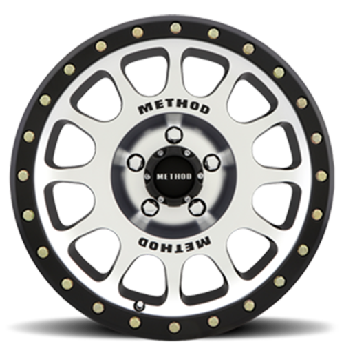 Aluminum Wheels 16x8 NV MR305 Bolt Pattern 5 On 114.3 Offset 0 Lip Size 1.57 Black BM Machined Face-Black Street Loc Method