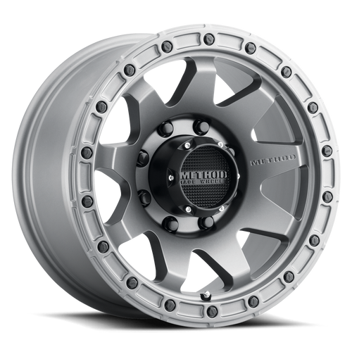 Aluminum Wheels 18x9 MR317 Bolt Pattern 8 On 170 Offset 18 Lip Size 0.83 Matte Titanium GY Method