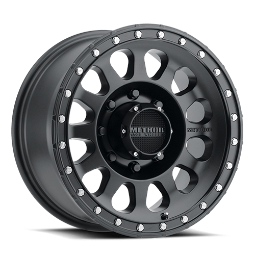 Aluminum Wheels 18x9 MR315 Bolt Pattern 8 On 165.1 Offset 18 Lip Size 1.65 Matte Black MB Method