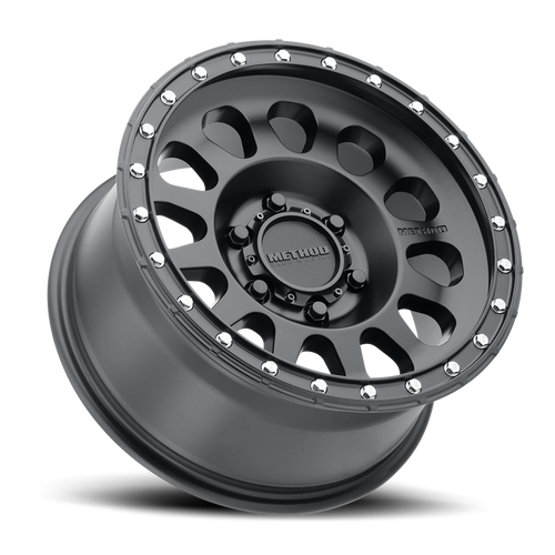 Aluminum Wheels 18x9 MR315 Bolt Pattern 6 On 139.7 Offset 18 Lip Size 1.65 Matte Black MB Method