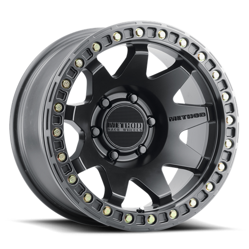 Aluminum Wheels 17x9 MR108 Bolt Pattern 6 On 139.7 Offset -44 Lip Size 0.63 Matte Black MB Method