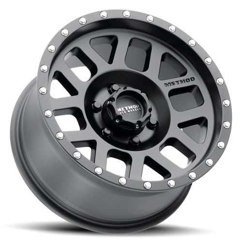 Aluminum Wheels 18x9 Mesh MR306 Bolt Pattern 6 On 139.7 Offset 18 Lip Size 1.73 Matte Black MB Method