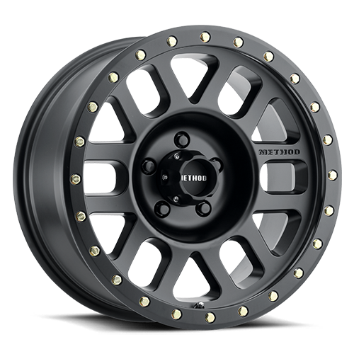 Aluminum Wheels 18x9 Grid MR309 Bolt Pattern 5 On 150 Offset 18 Lip Size 1.65 Matte Black MB Method