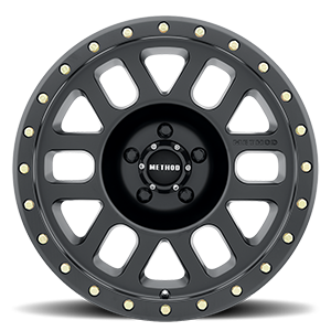 Aluminum Wheels 18x9 Grid MR309 Bolt Pattern 5 On 150 Offset 0 Lip Size 1.69 Matte Black MB Method
