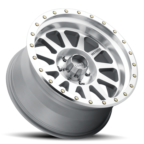 Aluminum Wheels 20x10 Double Standard MR304 Bolt Pattern 6 On 139.7 Offset -18 Lip Size 3.9 Machined SL Clear Coat Method