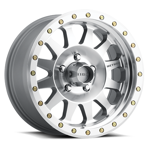 Aluminum Wheels 20x10 Double Standard MR304 Bolt Pattern 5 On 139.7 Offset -18 Lip Size 3.9 Machined SL Clear Coat Method
