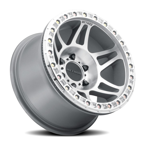 Aluminum Wheels 17x9 Beadlock MR106 Bolt Pattern 6 On 139.7 Offset -44 Lip Size 0 Machined SL Clear Coat Method