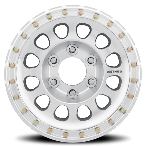 Aluminum Wheels 17x9 Beadlock MR103 Bolt Pattern 6 On 165.1 Offset 25 Lip Size 1.26 Raw Machined Method