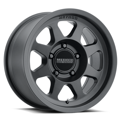 Aluminum Wheels 16x8 Bead Grip MR701 Bolt Pattern 5 On 165.1 Offset 0 Lip Size 1.42 Matte Black MB Method