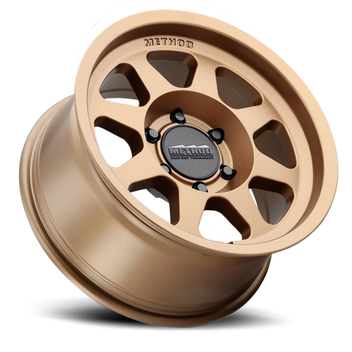 Aluminum Wheels 17x9 Bead Grip MR701 Bolt Pattern 6 On 139.7 Offset -12 Lip Size 1.97 Method Bronze BRZ Method