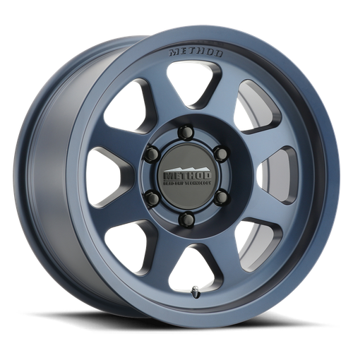 Aluminum Wheels 17x9 Bead Grip MR701 Bolt Pattern 6 On 139.7 Offset -12 Lip Size 1.97 Bahia Blue BL Method