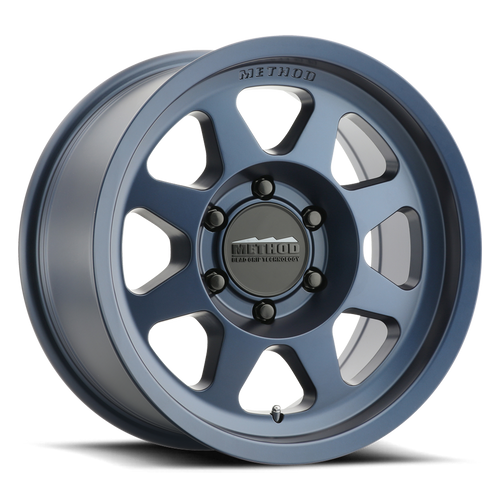 Aluminum Wheels 16x8 Bead Grip MR701 Bolt Pattern 6 On 139.7 Offset 0 Lip Size 1.42 Bahia Blue BL Method