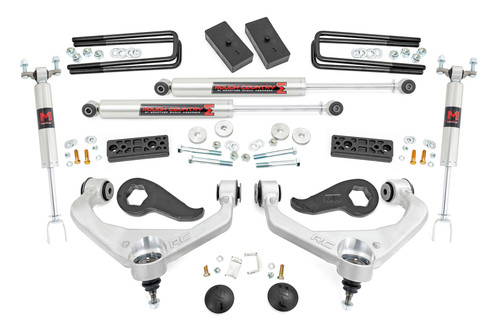20-25 Chevy/GMC 2500,3500HD w/Overloads M1 UCAs 3in Lift Kit - Rough Country 
