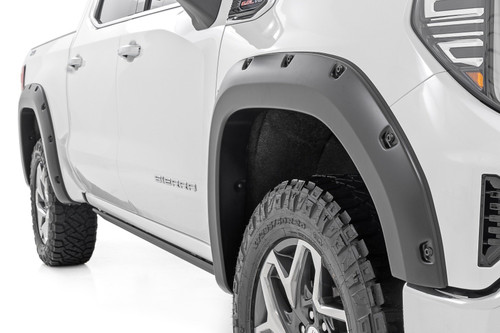 19-25 & Classic GMC 1500 GNK Brownstone Fender Flares - Rough Country 