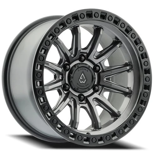 17x9 6x5.5 -12mm Offset Mission Gunmetal Black - Arena Wheel