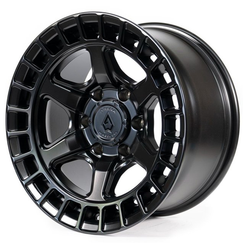 17x9 6x5.5 -12mm Offset Torque Satin Black - Arena Wheel