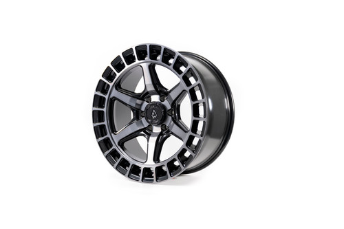 17x9 6x135 1mm Offset Torque Gloss Black Machined - Arena Wheel