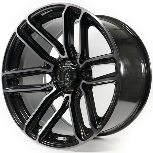 20x9 6x5.5 1mm Offset Supreme Gloss Black Brushed - Arena Wheel