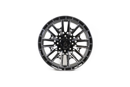 22x10 8x170 -18mm Offset Battle Gloss Black Machined - Arena Wheel
