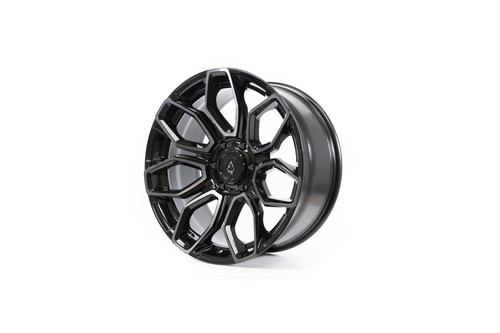 20x9 5x5.0 Cobra Gloss Black Brushed - Arena Wheel