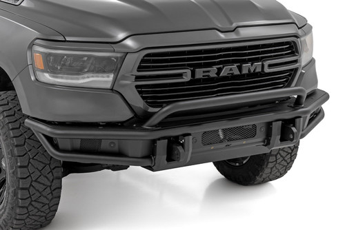 Front Bumper Tubular Winch Mount Ram 1500 19-24