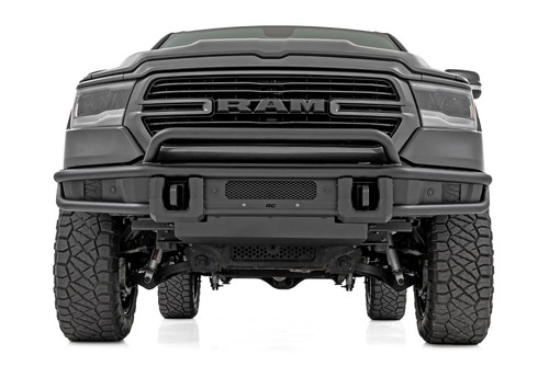 Front Bumper Tubular Winch Mount Ram 1500 19-24