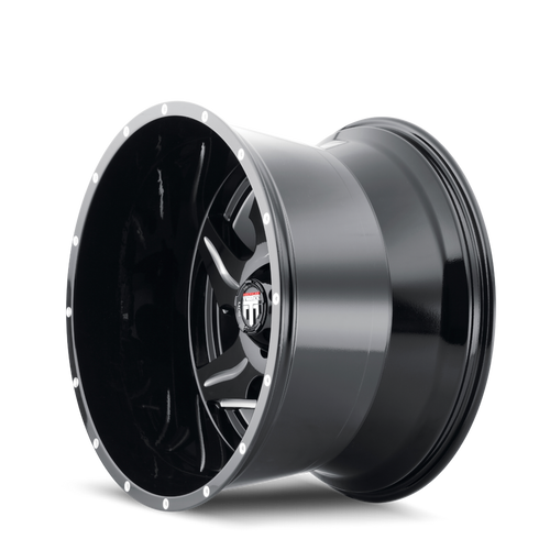 Ninja AT163 Gloss Black Milled 22X14 5-150 -76MM 110.3MM Off Road Wheels American Truxx