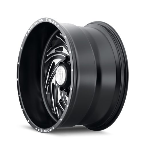 Twisted 22x12 8x170 -44mm Matte Black Milled Forged