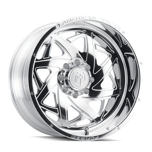 Forged Kronos ATF1910 Polished 22X12 8-180 -44MM 124.2MM Off Road Wheels American Truxx Forged