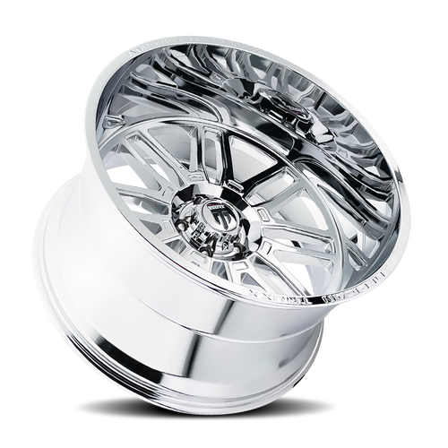 Restless AT1915 Chrome 20X10 8-165.1 -25MM 125.2MM Off Road Wheels American Truxx