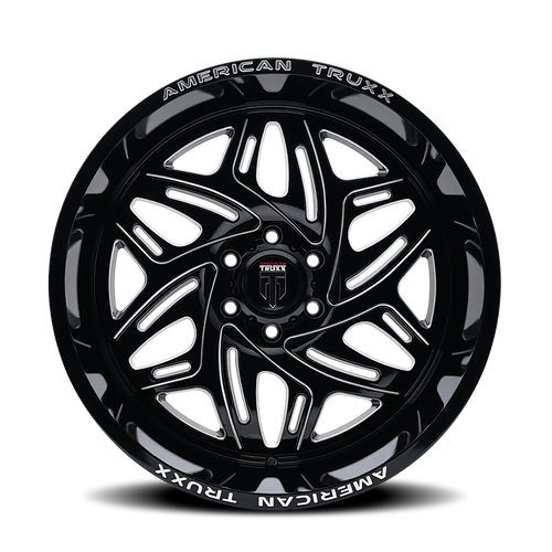 Euphoria AT1914 Black Milled 20X9 5-139.7 0MM 87.1MM Off Road Wheels American Truxx