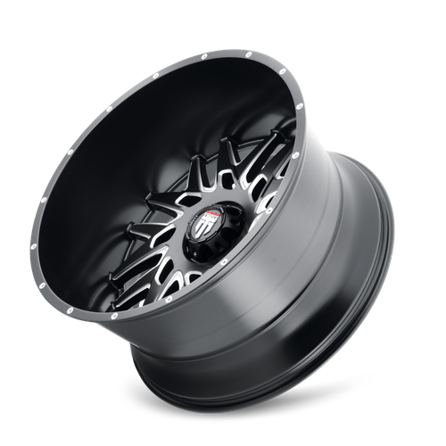 DNA AT184 Satin Black Milled 20X9 5-127 0MM 78.1MM Off Road Wheels American Truxx