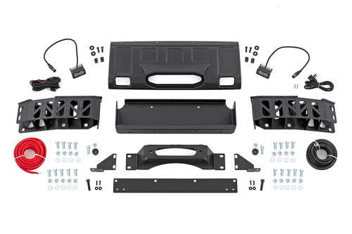 Hidden Winch Mount Yellow SAE Fog Toyota Land Cruiser 24-25