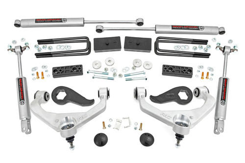 Rough Country, 3-inch Lift Kit for 20-25 Chevy/GMC 2500HD/3500HD W / Overloads