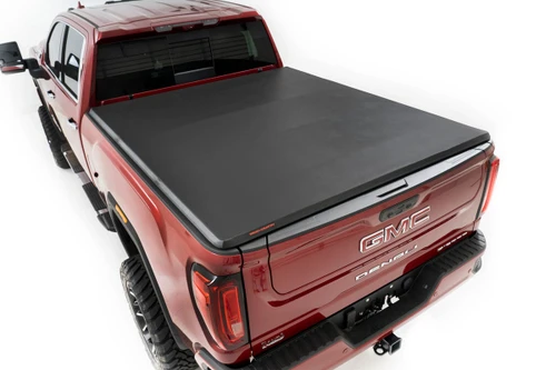 20-25 Chevy/GMC 2500/3500HD 6ft9in Bed Soft Tri-Fold Bed Cover - Rough Country 