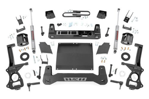 25 GMC 1500 Diesel Mono Leaf RR 6in Lift Kit - Rough Country 