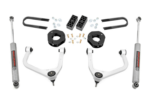 25 Chevy 1500 RR Mono Leaf 3.5in Lift Kit - Rough Country
