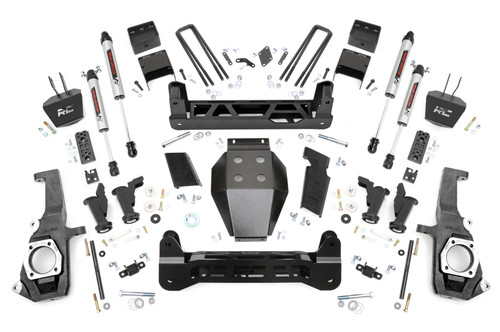 11-19 Chevy/GMC 2500/3500HD V2 7.5in Lift Kit Tosion Drop - Rough Country 