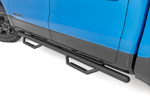 21-24 Ram 1500TRX, 19-25 1500 5ft7in Crew Cab Length Nerf Steps - Rough Country 