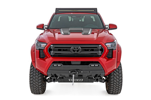 24-25 Toyota Tacoma, 25 4Runner 040 White Hood Scoop - Rough Country 24-25 Toyota Tacoma, 25 4Runner 040 White Hood Scoop - Rough Country