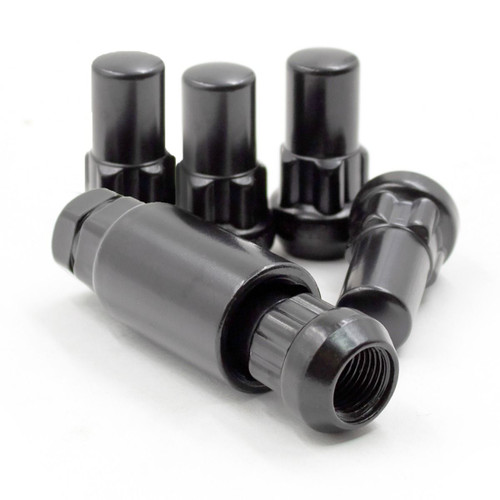14MMX1.5 1.65" Wheel Locks Black Set of 5