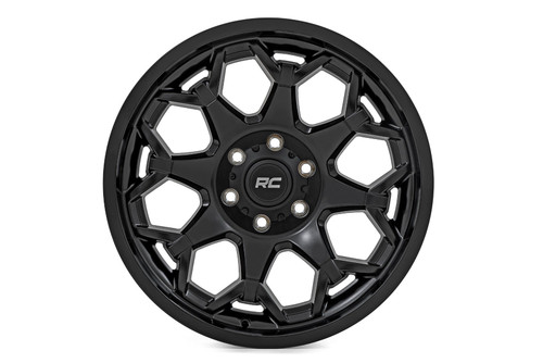 20x10 6x135 4.75BS Rough Country 80 Series Semi Gloss Bl
