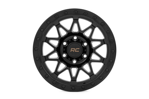 Rough Country 78 Series Wheel | Simulated Beadlock | Black | 18x9 | 6x135 | 0mm - 78180917B