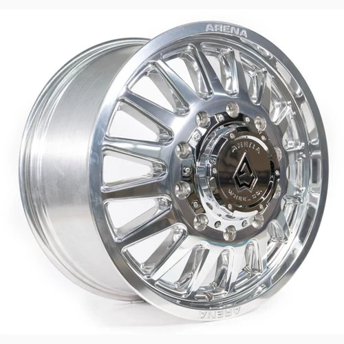 Dually Tire & Wheel Package | 35x12.50r20F Kenda Klever RT / Arena Rival Polished/Milled Package