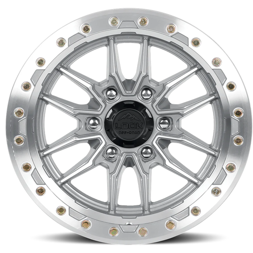 17x9 6x135 5BS Machine/Clear Krawler