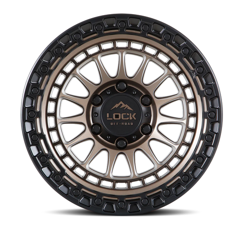 17x9 5x5.0 5BS Matte Bronze W/Matte Black Ring Mojave