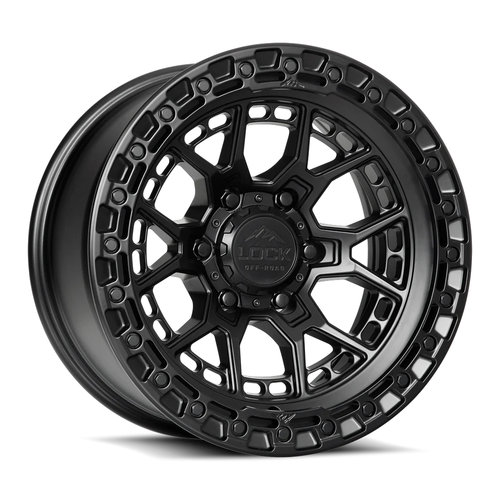 20x9 6x5.5 5BS Matte Black W Matte Black Ring Commando