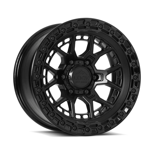 20x9 6x5.5 5BS Matte Black W Gloss Black Ring Commando