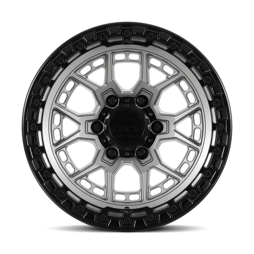 20x9 6x5.5 5BS Matte Grey W Matte Black Ring Commando